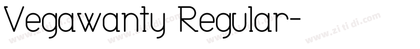 Vegawanty Regular字体转换